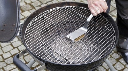 best way to clean a charcoal grill